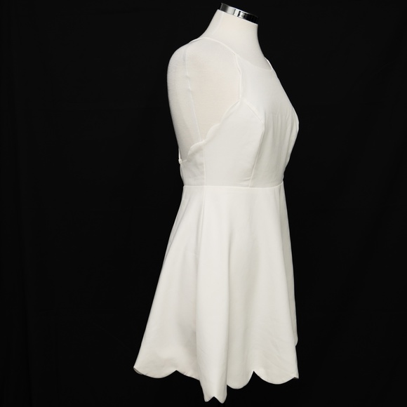 Lulu's. Play On Curves Ivory Backless Mini Dress. - Picture 7 of 11